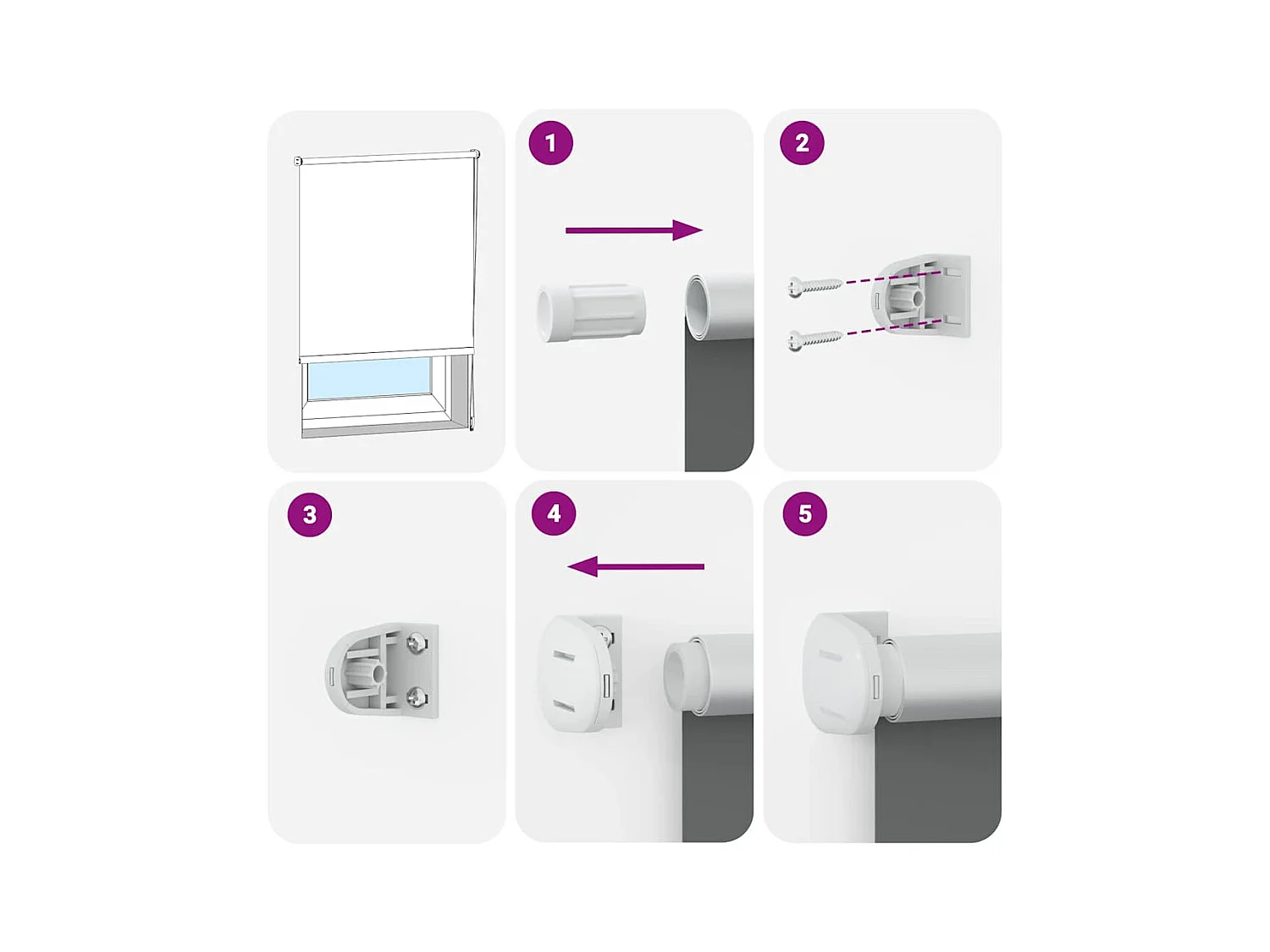 Store enrouleur occultant largeur du tissu 45,7 cm polyester