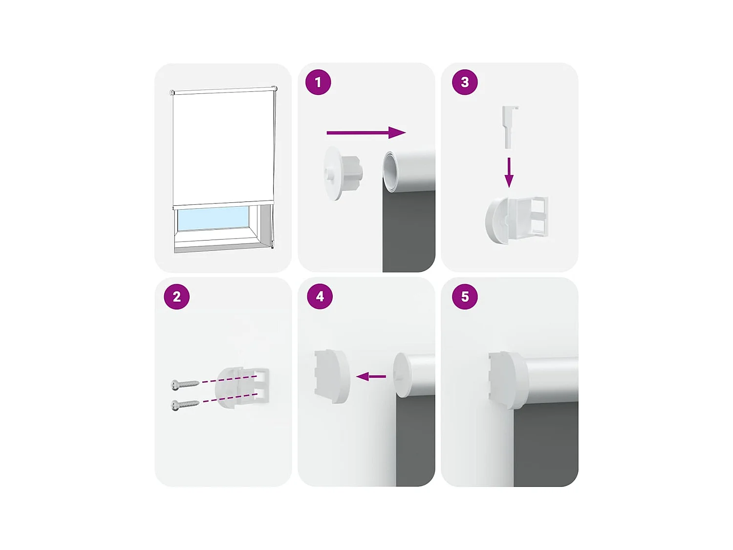 Tessuto per tenda a rullo oscurante larghezza 136,6 cm poliestere