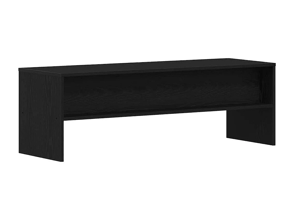 Meuble TV chêne noir 120x40x40 cm bois d'ingénierie