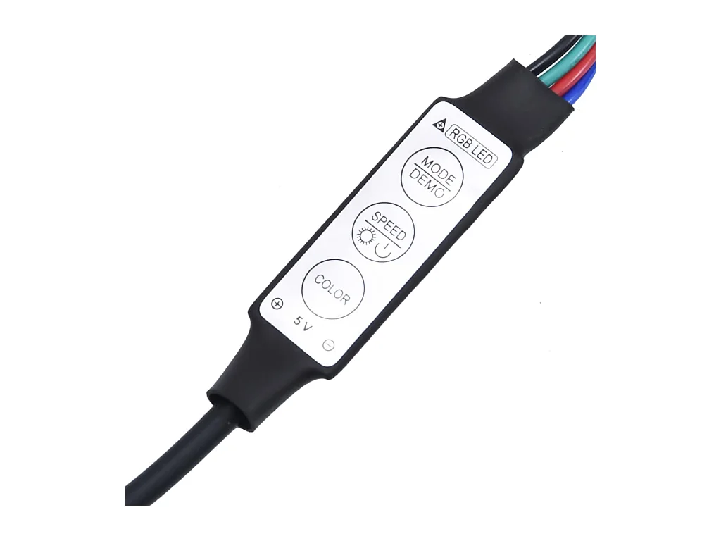 Mobile TV con luci LED Grigio cemento 195x35x40 cm