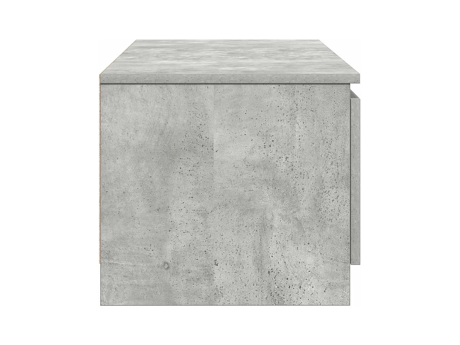 Meuble TV Gris béton 140x40x35,5 cm Bois d'ingénierie