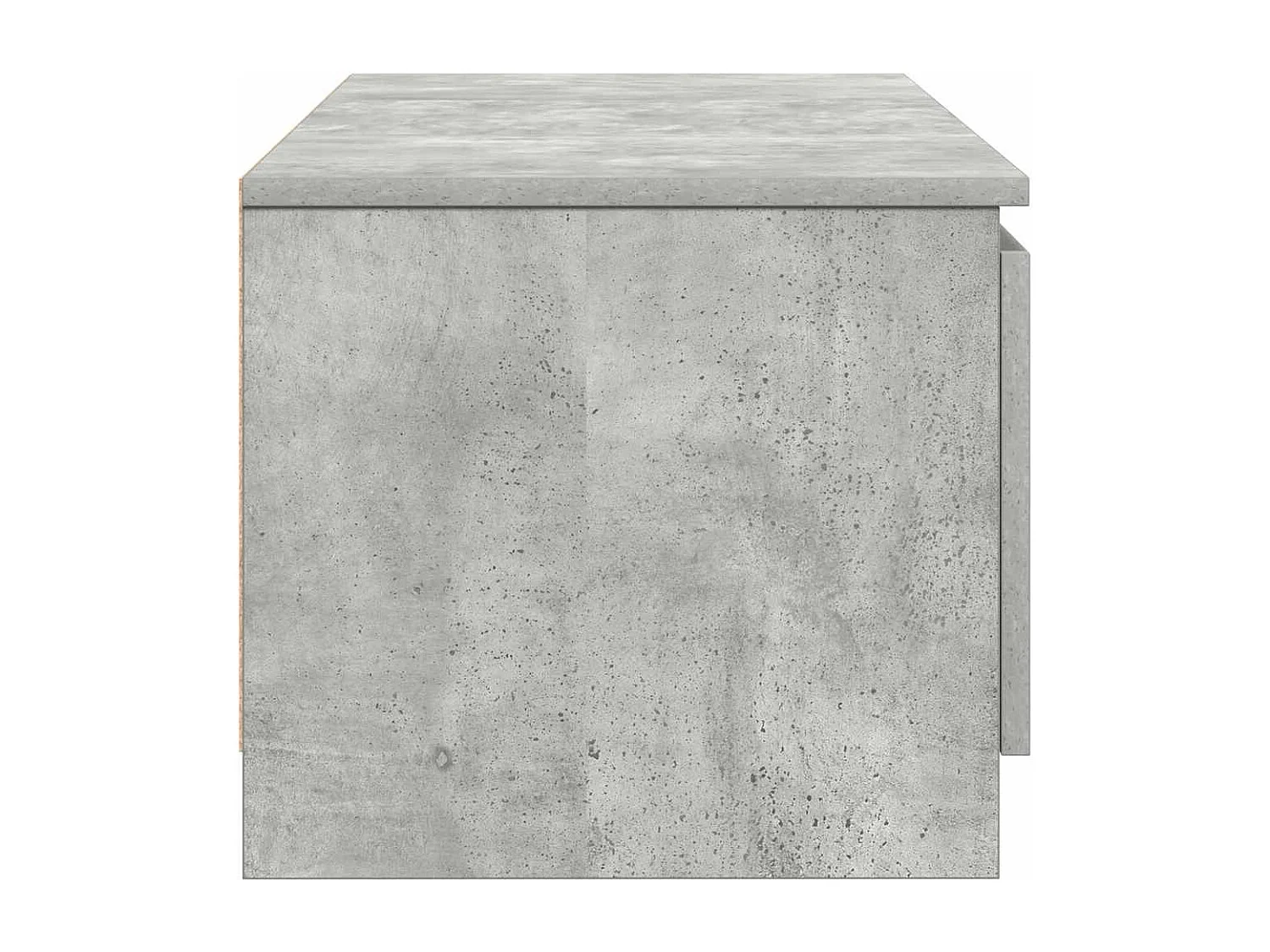Mueble de TV de madera de ingeniería gris hormigón 140x40x35,5 cm