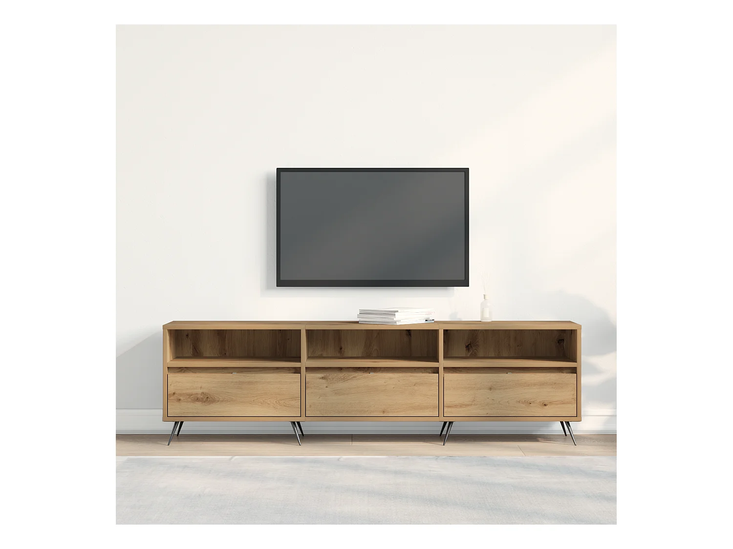 Artisan Eiken TV-kast 150x30x44,5 cm Technisch hout