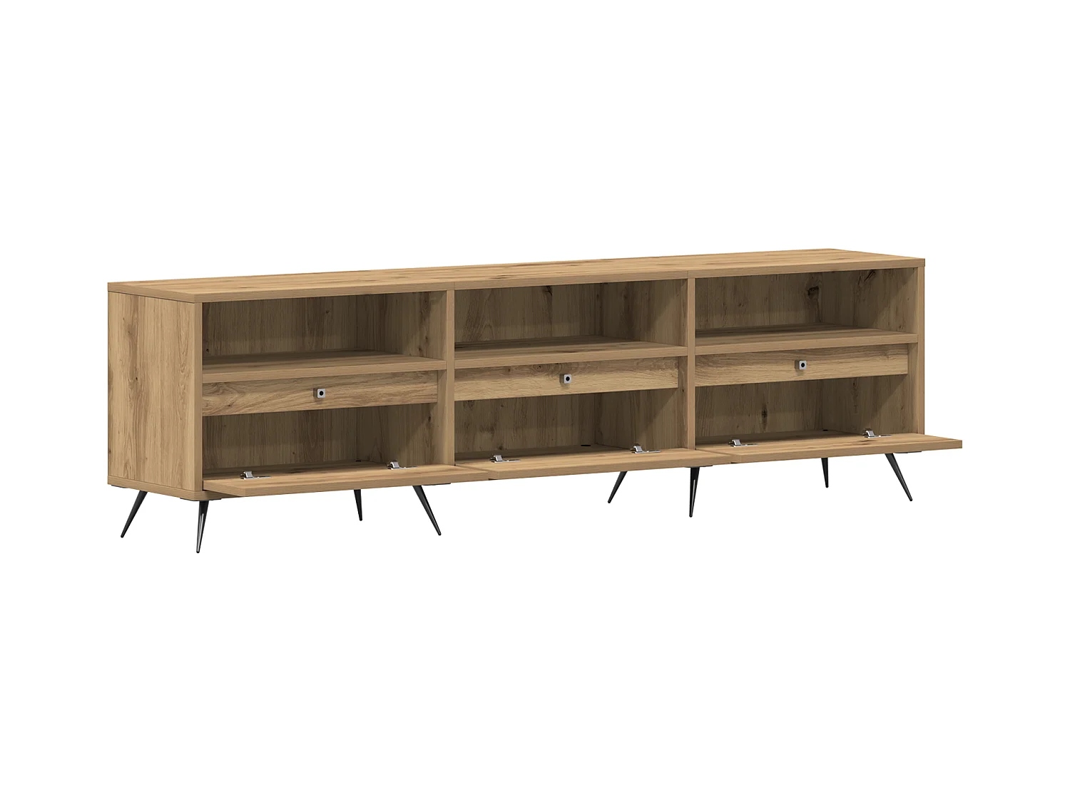 Artisan Eiken TV-kast 150x30x44,5 cm Technisch hout