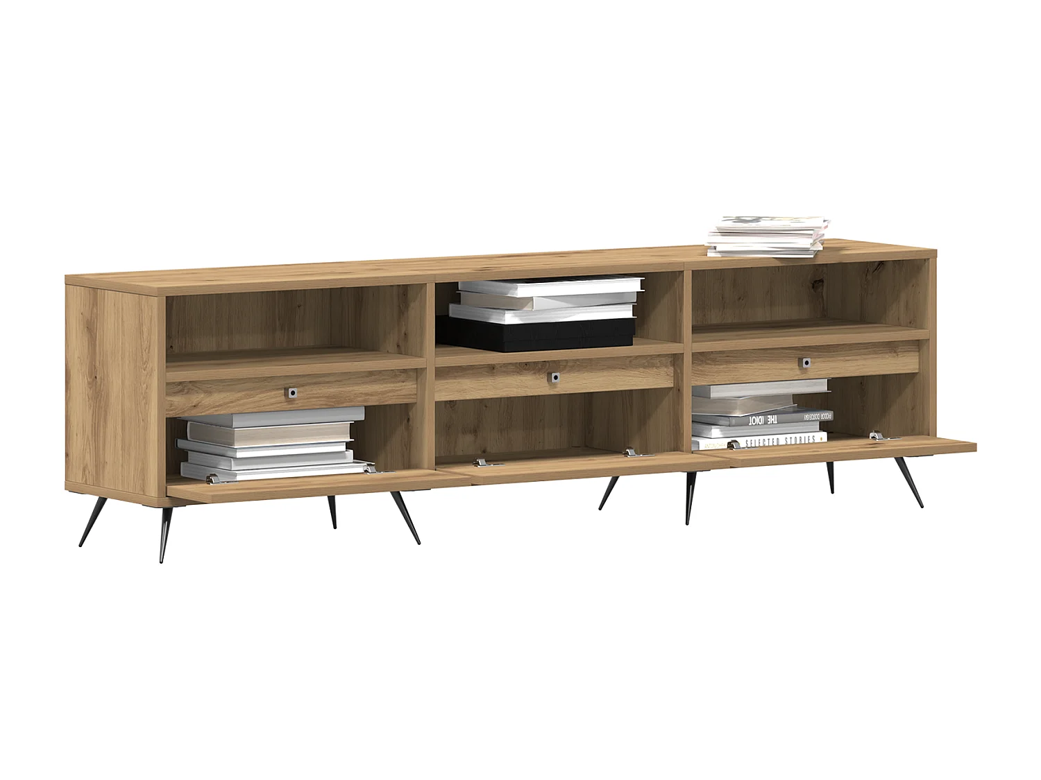 Artisan Eiken TV-kast 150x30x44,5 cm Technisch hout