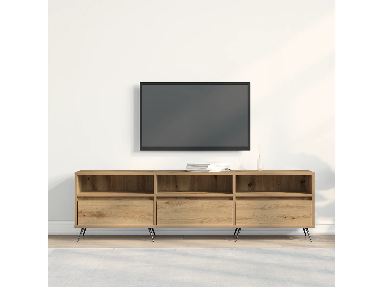 Artisan Eiken TV-kast 150x30x44,5 cm Technisch hout