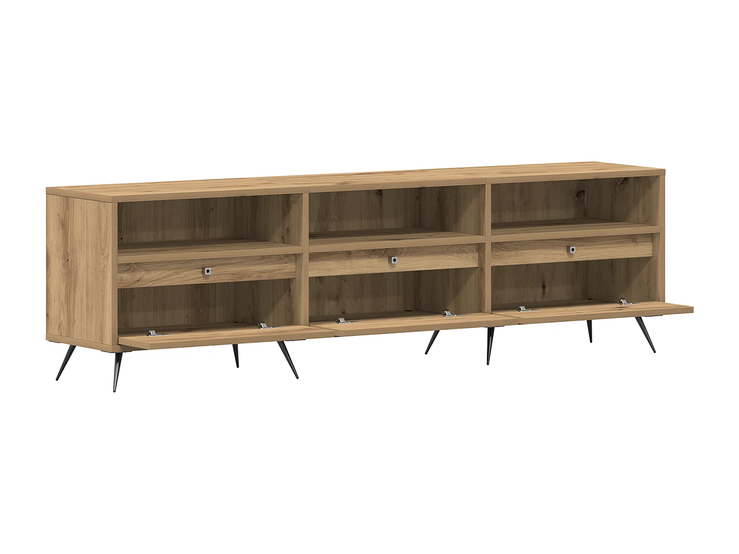 Artisan Eiken TV-kast 150x30x44,5 cm Technisch hout
