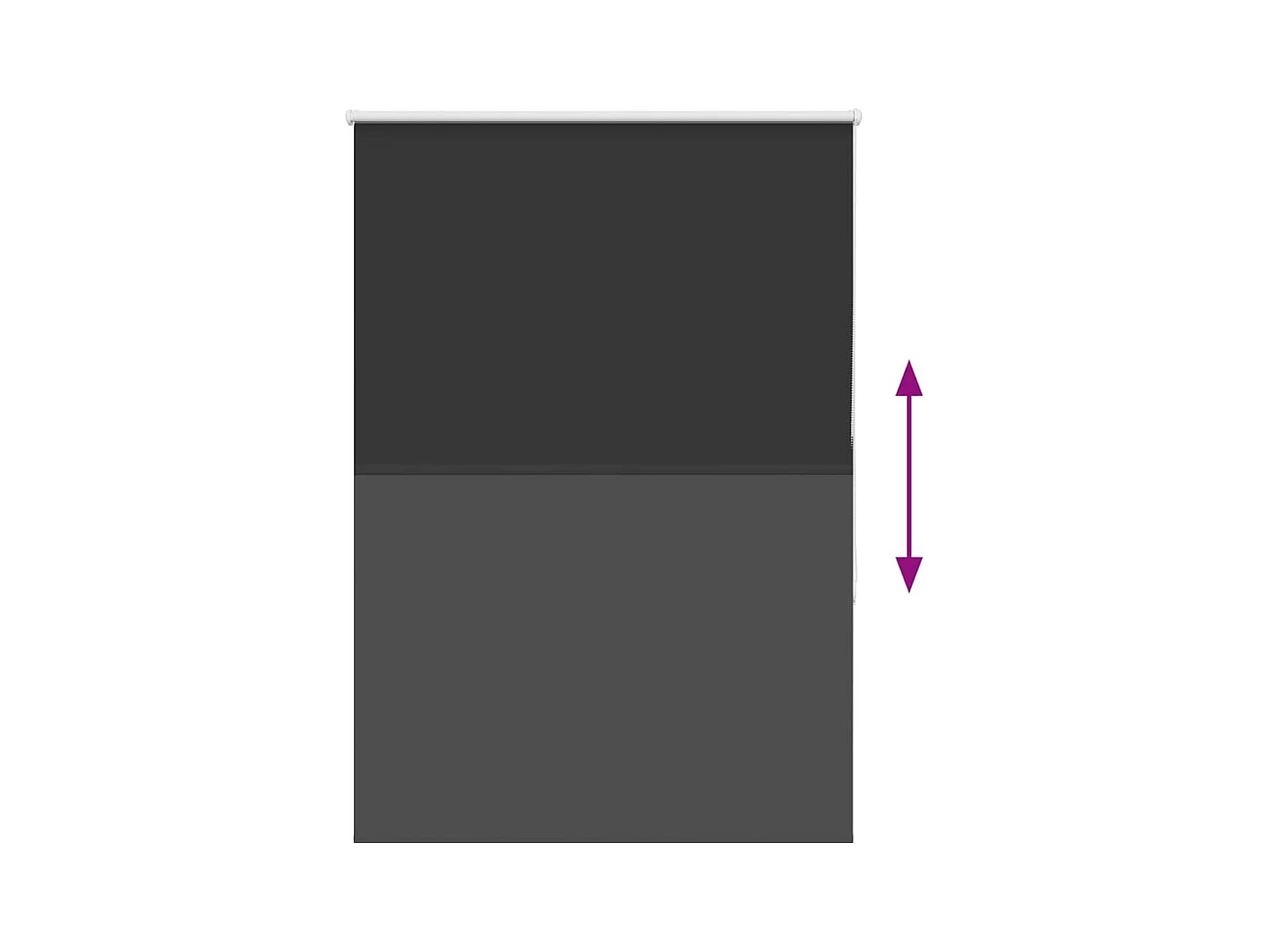 Store enrouleur occultant largeur du tissu 100,7 cm polyester