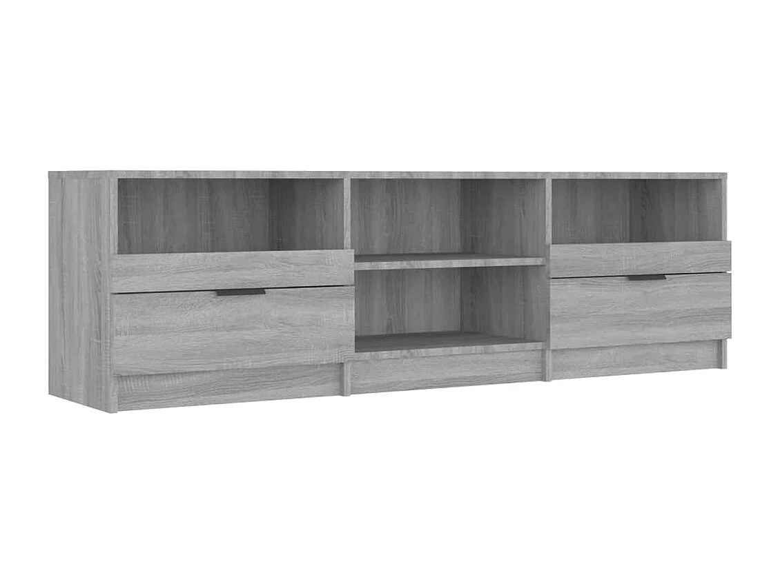Mueble de TV Sonoma gris 150x33,5x45 cm Madera de ingeniería