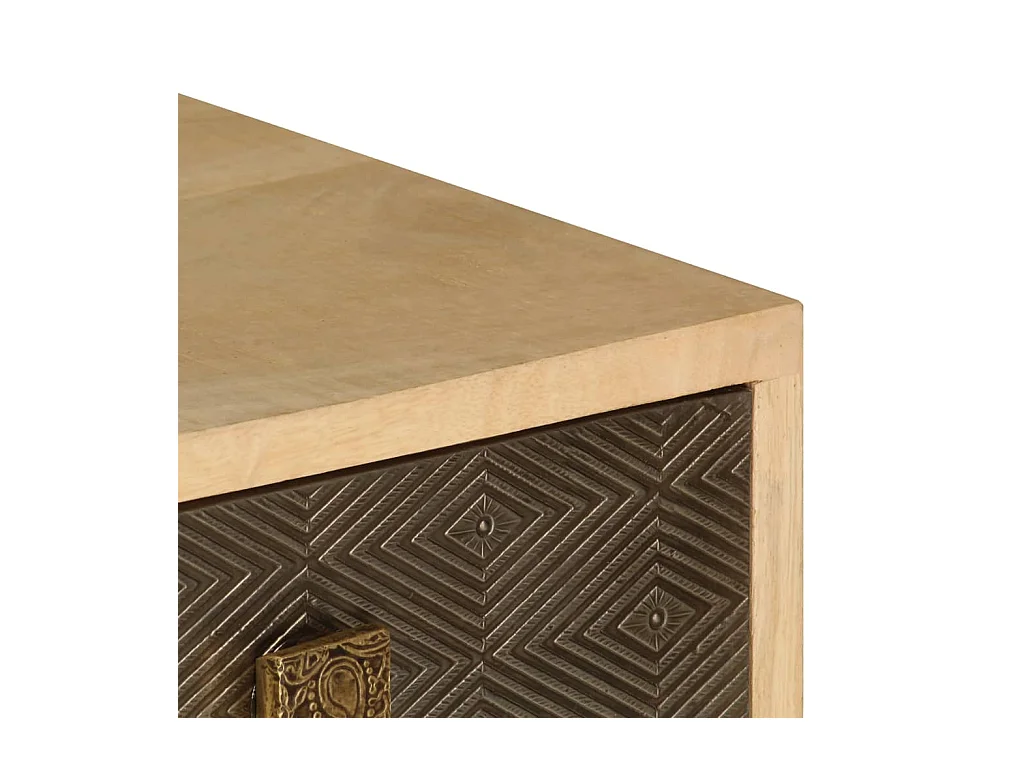 Meuble TV 120x30x40 cm Bois massif de manguier