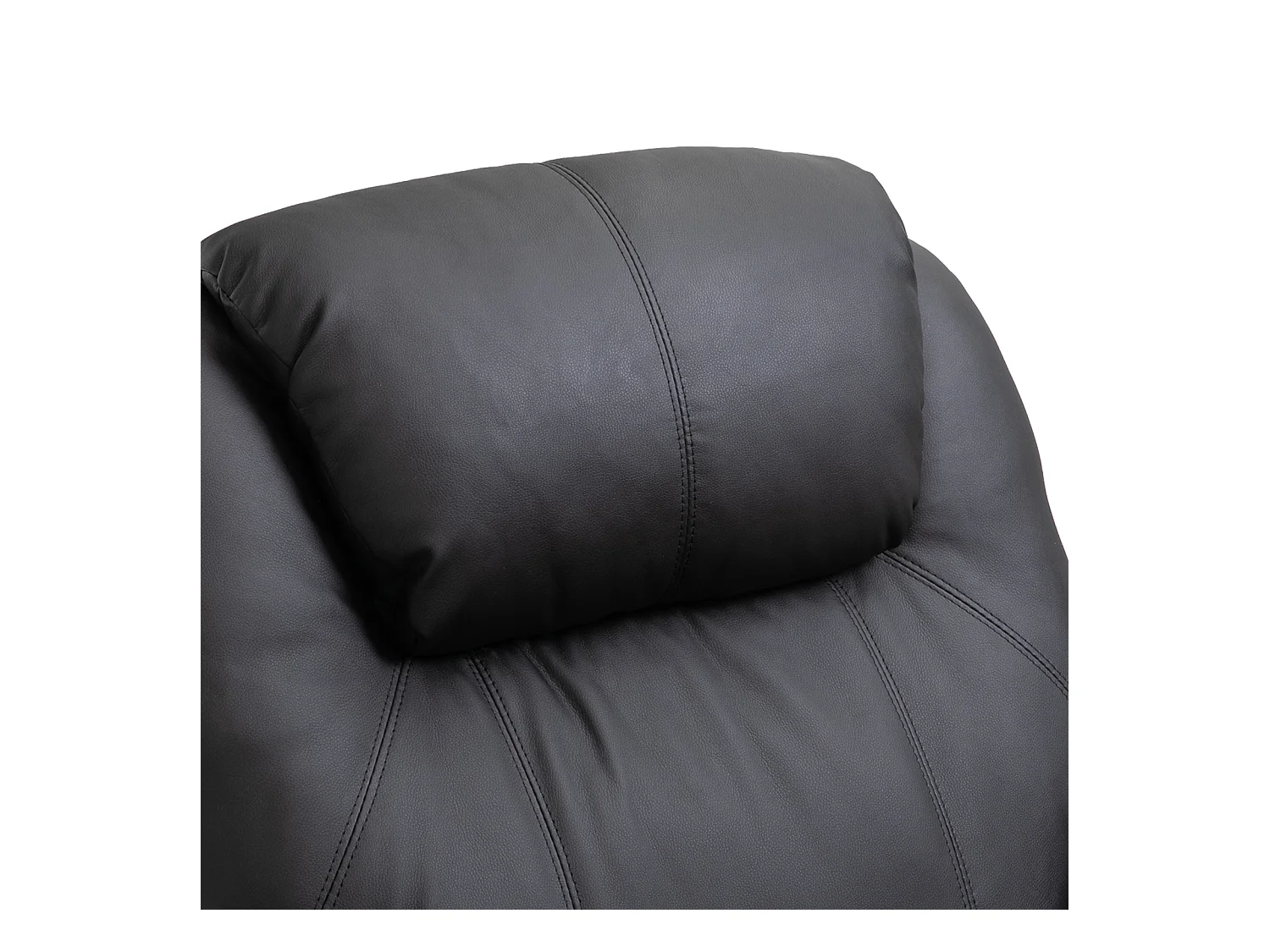 Fauteuil relax électrique avec repose-pieds, 5 modes de massage, Microfibre, Noir (84x92x109 cm)