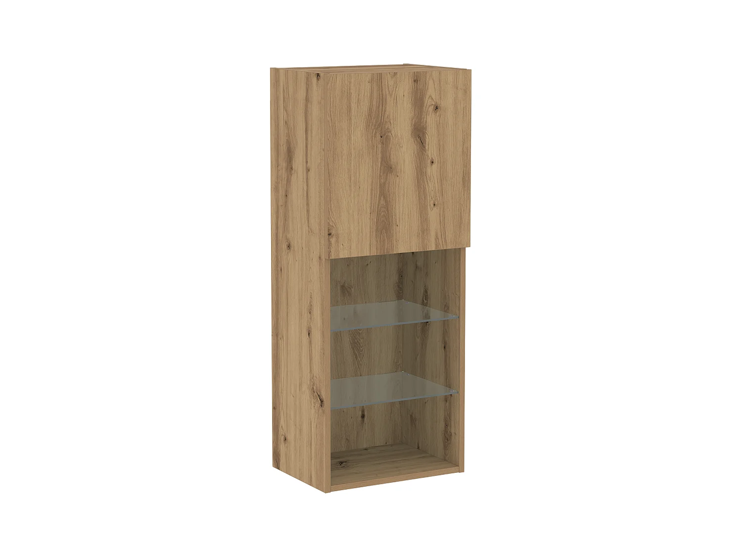 Meuble TV avec éclairage LED Chêne Artisan 40,5x30x102 cm