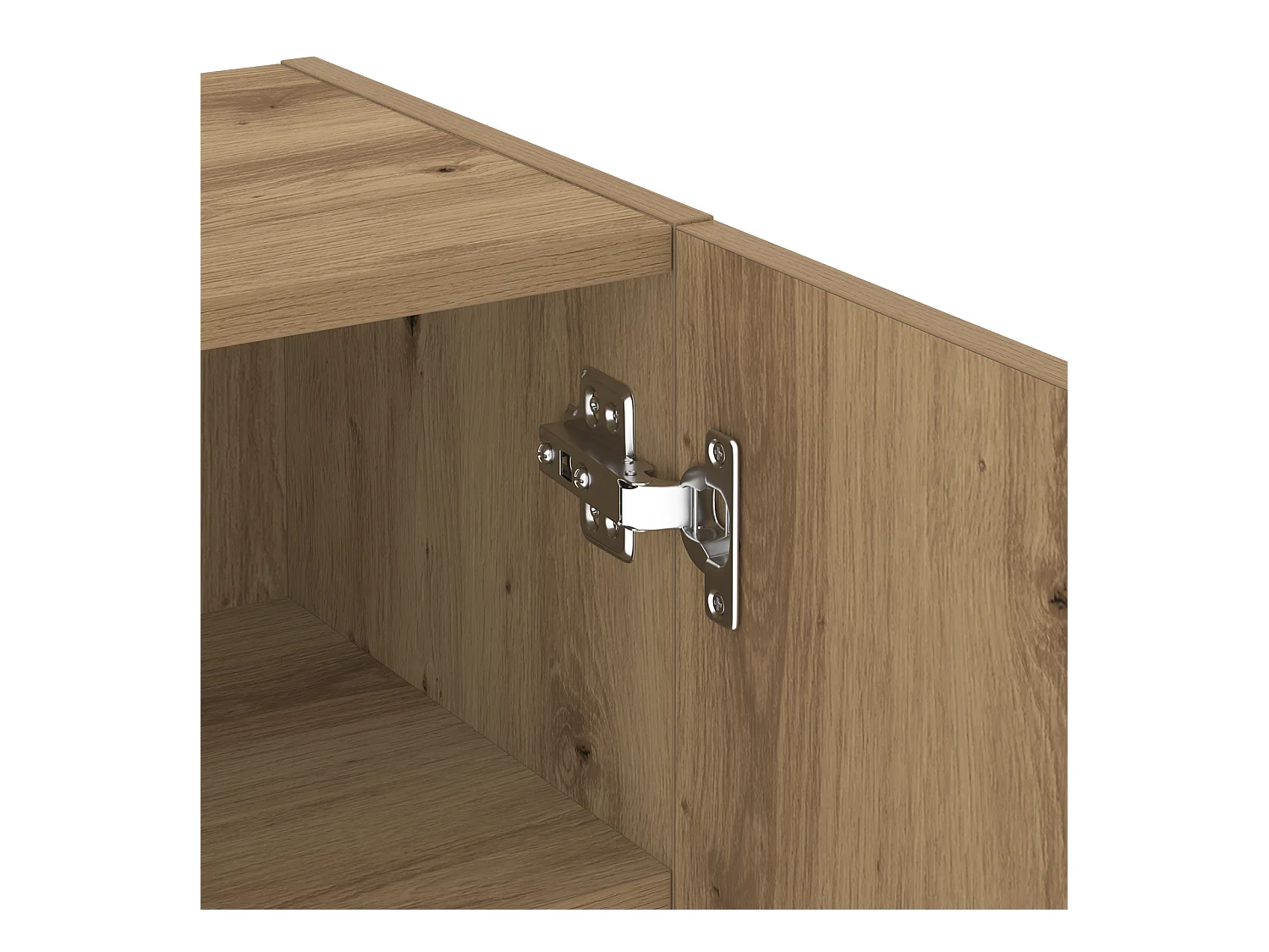 Meuble TV avec éclairage LED Chêne Artisan 40,5x30x102 cm