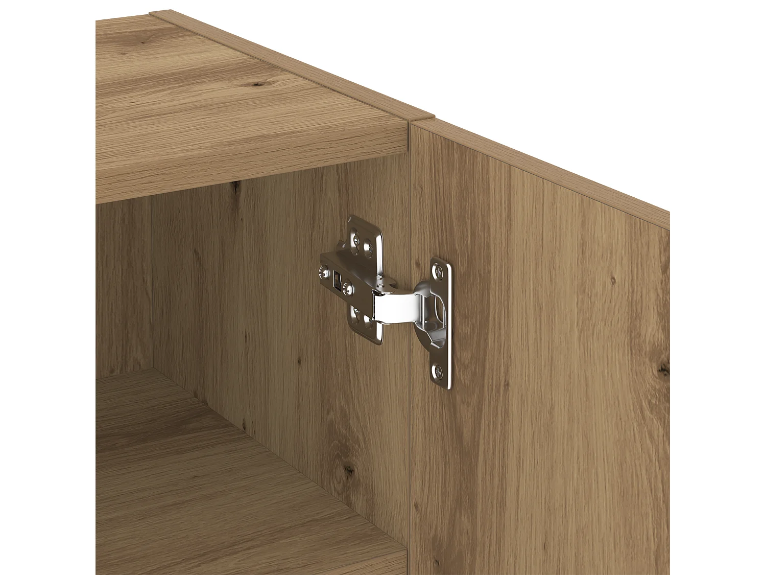 Meuble TV avec éclairage LED Chêne Artisan 40,5x30x102 cm