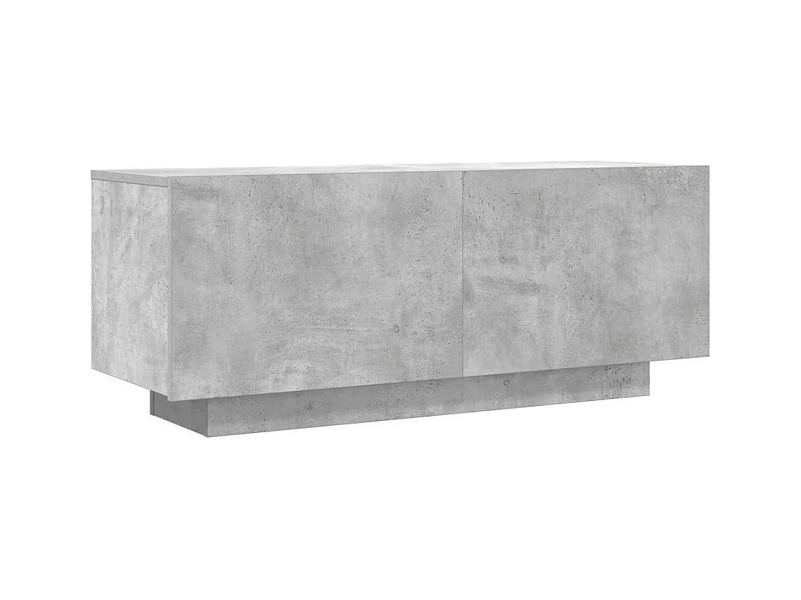 Betongrijs tv-meubel 100x35x40 cm bewerkt hout