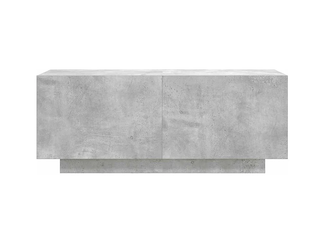 Betongrijs tv-meubel 100x35x40 cm bewerkt hout