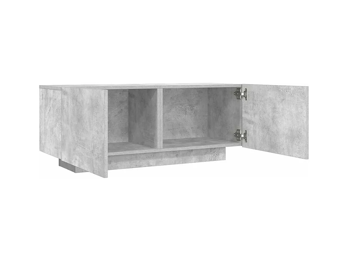 Betongrijs tv-meubel 100x35x40 cm bewerkt hout