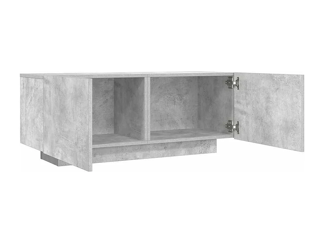 Meuble TV Gris béton 100x35x40 cm Bois d'ingénierie