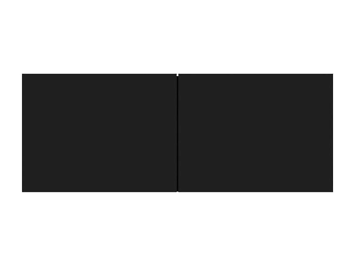 Mueble de TV negro 80x30x30 cm Madera de ingeniería