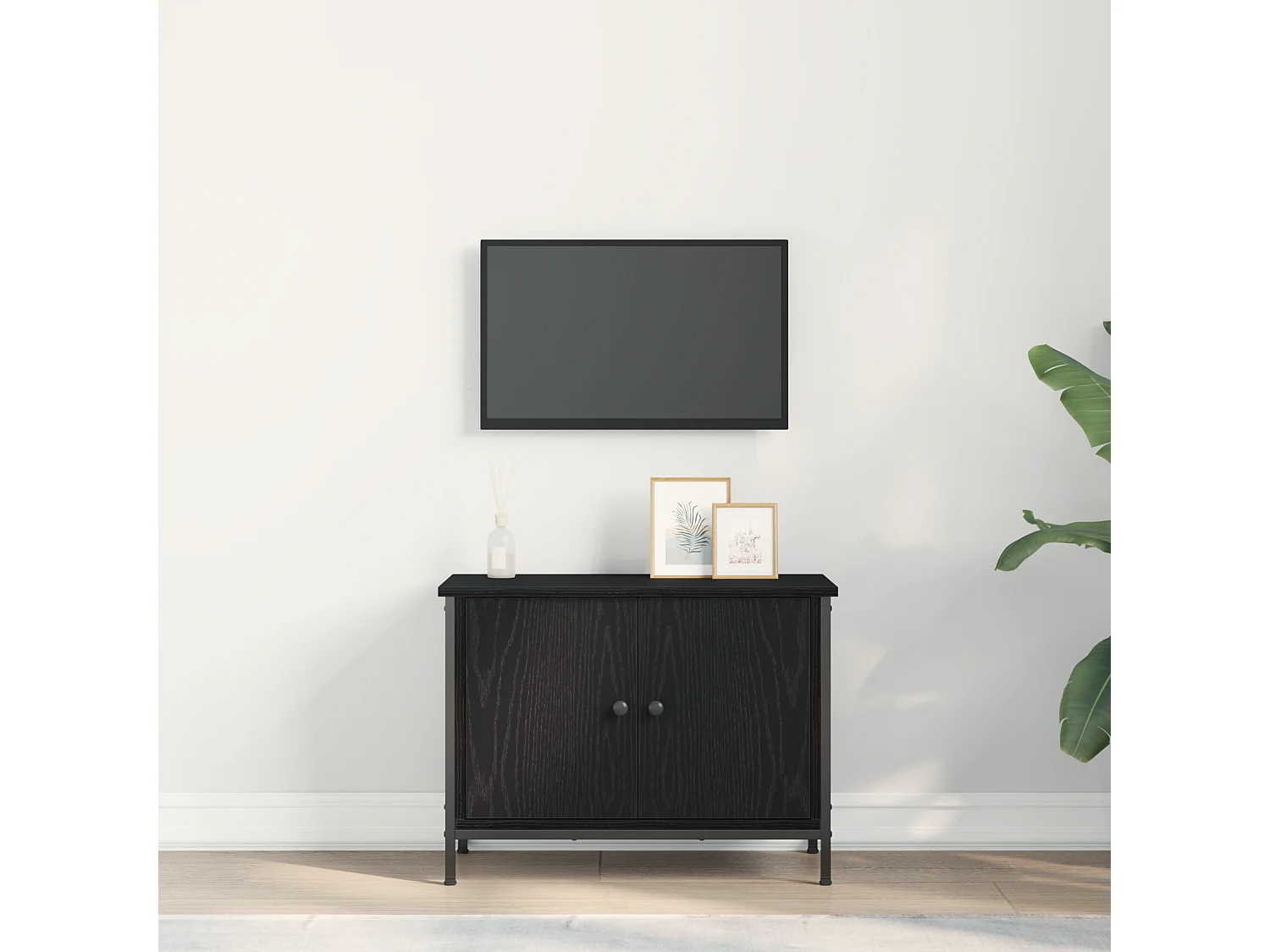 Meuble TV chêne noir Chêne noir Bois d'ingénierie 60 x 35 x 45 cm