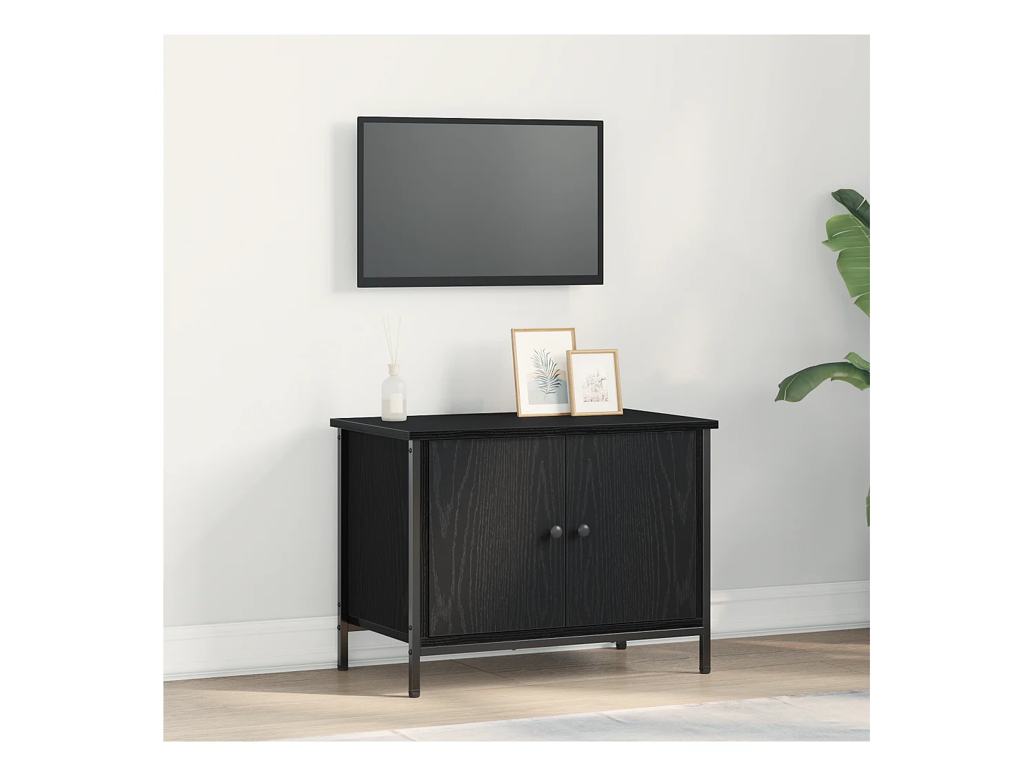 Meuble TV chêne noir Chêne noir Bois d'ingénierie 60 x 35 x 45 cm