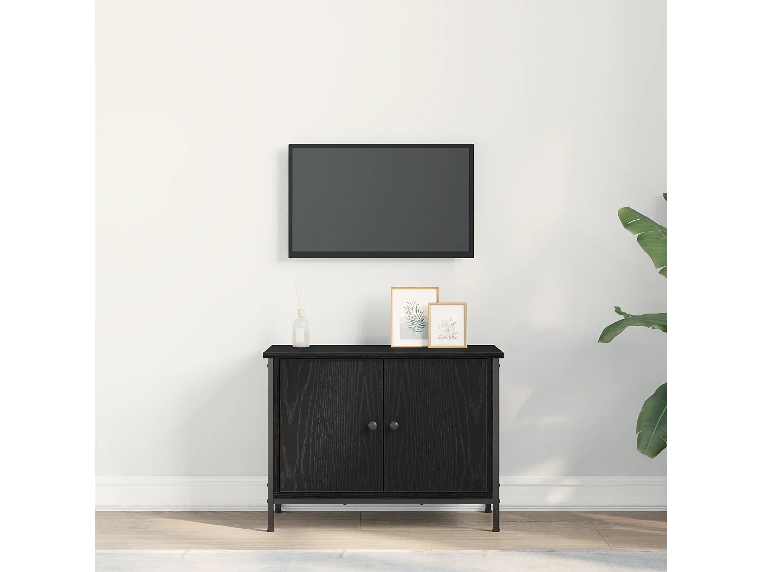 Meuble TV chêne noir Chêne noir Bois d'ingénierie 60 x 35 x 45 cm