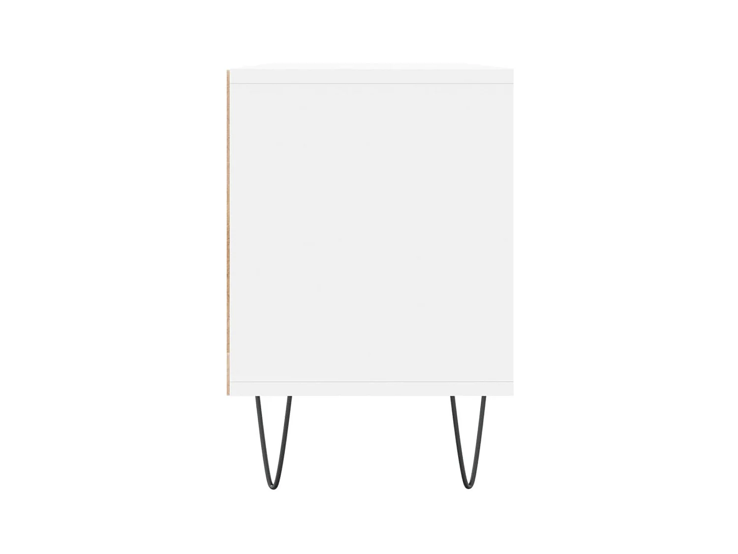 Meuble TV blanc 150x30x44,5 cm bois d'ingénierie