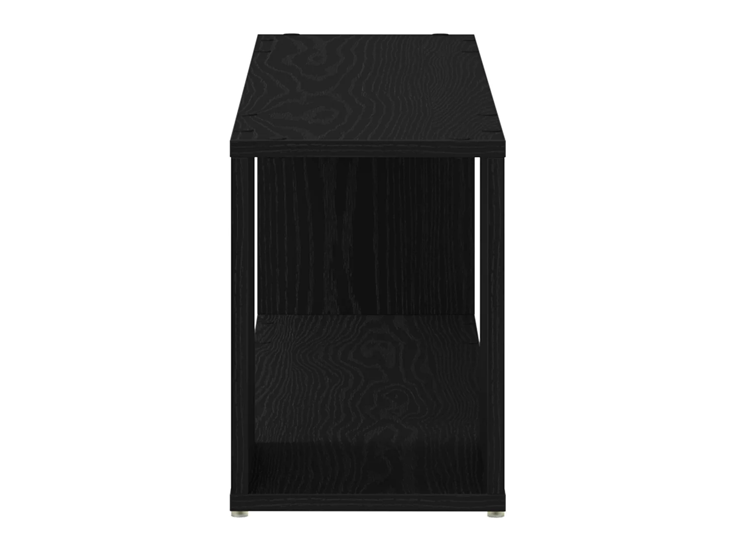 Zwarte eikenhouten boekenkast, 100x24x32 cm, bewerkt hout