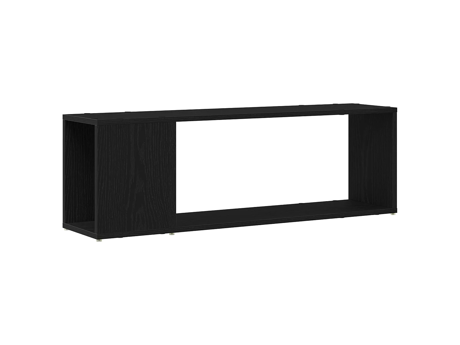 Bibliothèque noire en chêne, 100x24x32 cm, en bois d'ingénierie