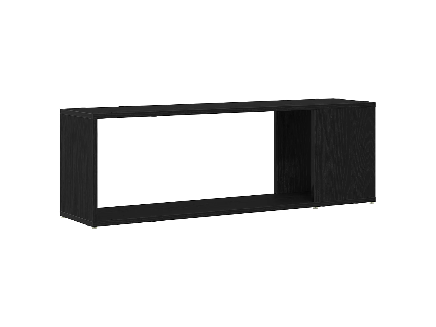 Bibliothèque noire en chêne, 100x24x32 cm, en bois d'ingénierie