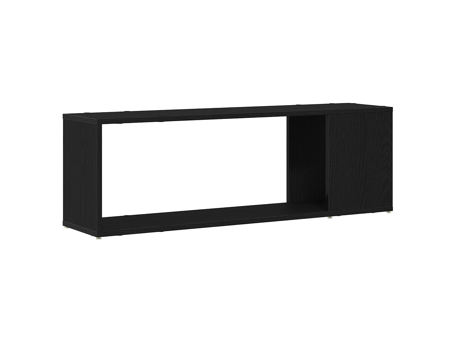 Bibliothèque noire en chêne, 100x24x32 cm, en bois d'ingénierie