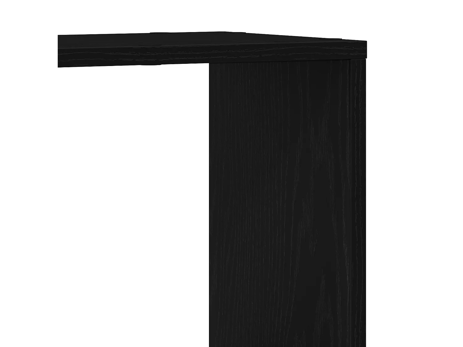 Bibliothèque noire en chêne, 100x24x32 cm, en bois d'ingénierie