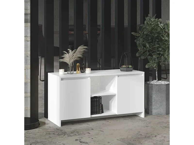 Witte tv-kast 102x37,5x52,5 cm Technisch hout