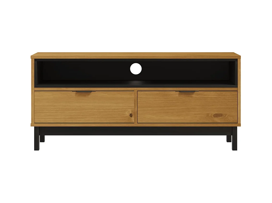 Meuble TV  110x40x50 cm bois massif de pin