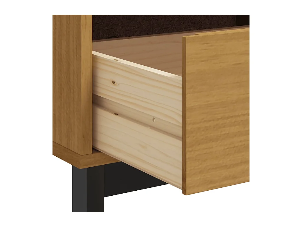 Meuble TV  110x40x50 cm bois massif de pin