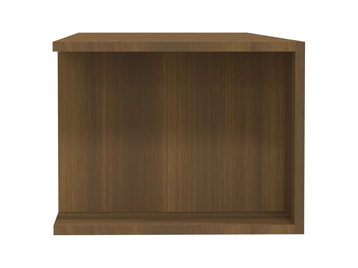 Mobile porta TV con luci LED rovere marrone 135x39x30 cm