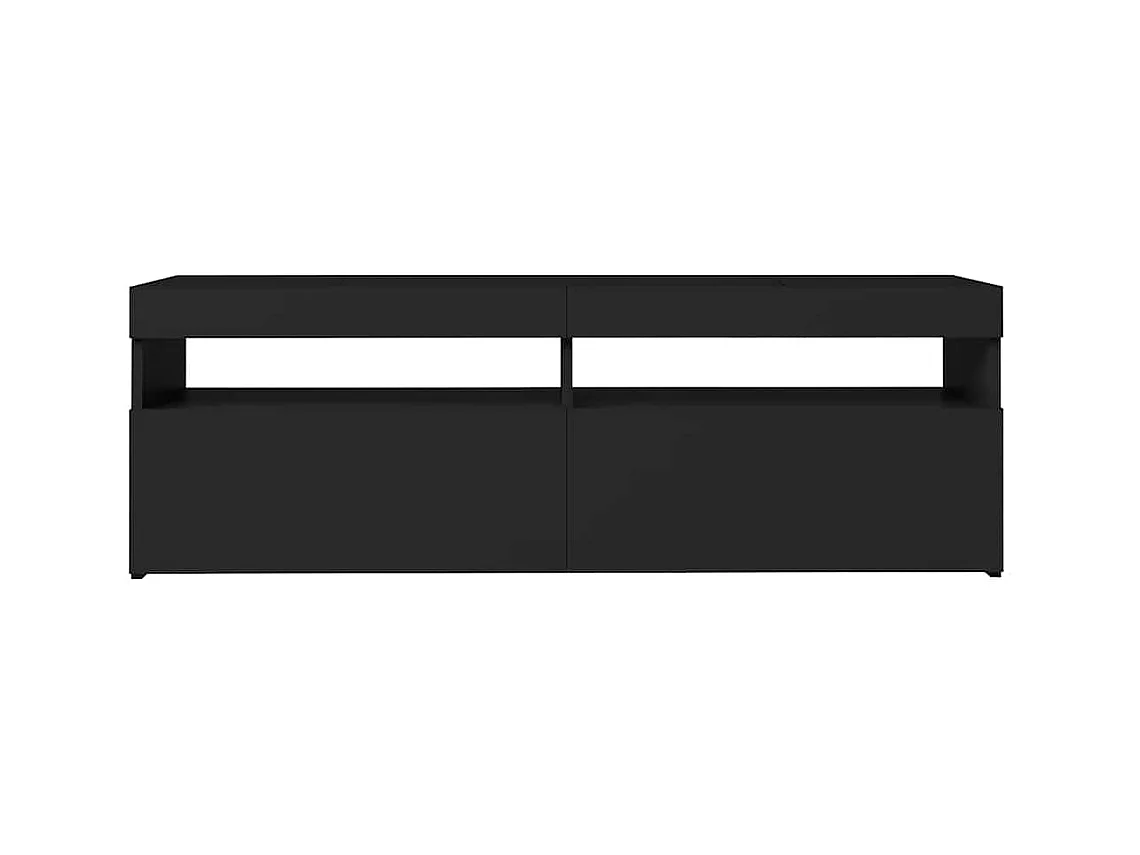 Meuble TV avec lumières LED noir 120x35x40 cm