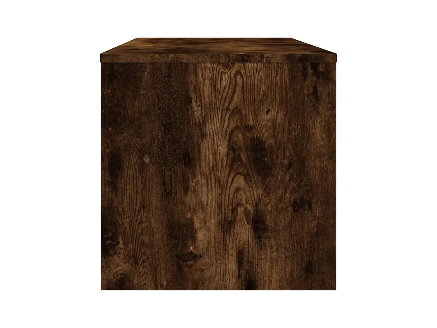 Meuble TV Chêne fumé 100x40x40 cm Bois d'ingénierie