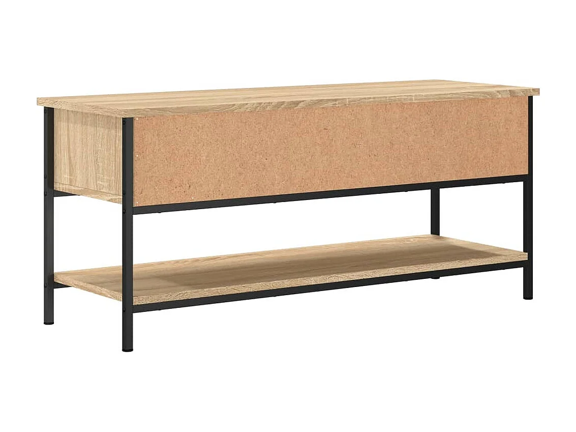 Meuble TV chêne sonoma 100x35x45 cm bois d'ingénierie