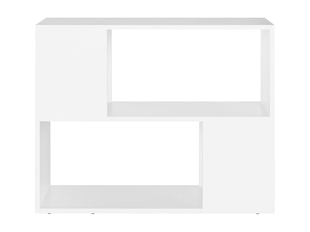 Meuble TV Blanc 80x24x63 cm Bois d'ingénierie