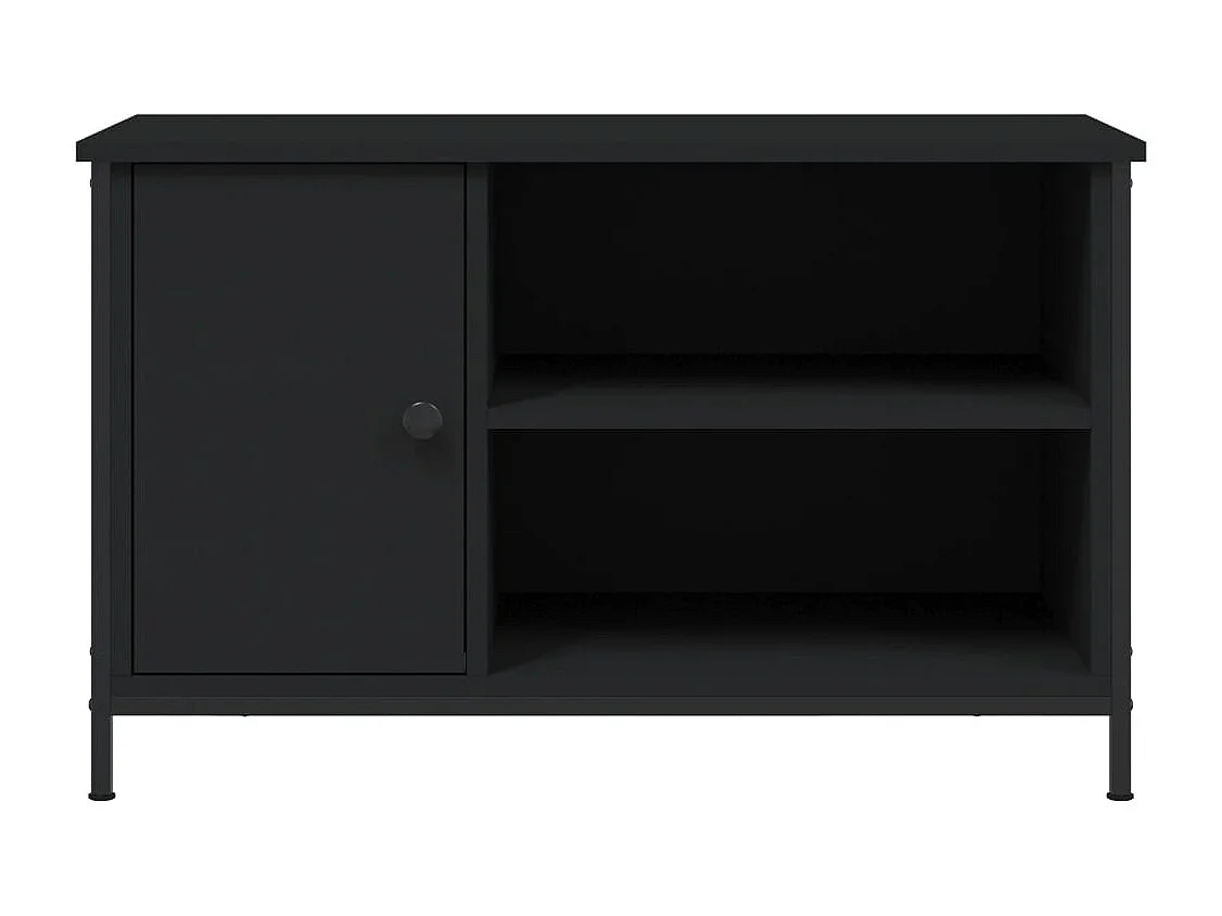 Meuble TV Noir 80x40x50 cm Bois d'ingénierie