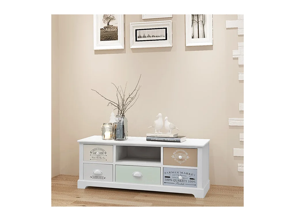 Meuble TV en style français Bois