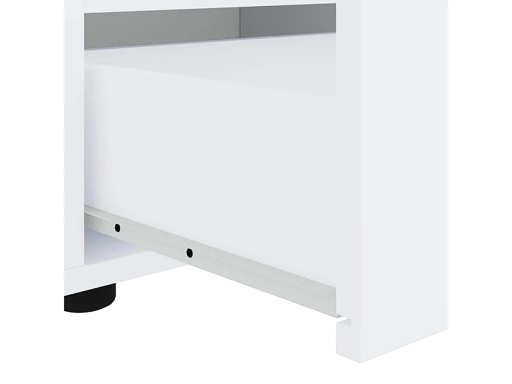 VISNES witte tv-kast 100x40x38 cm bewerkt hout