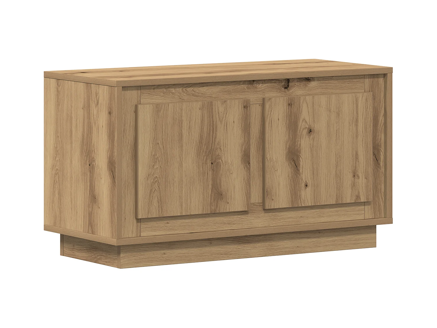 Handgemaakte eikenhouten tv-kast 80x35x45 cm van bewerkt hout