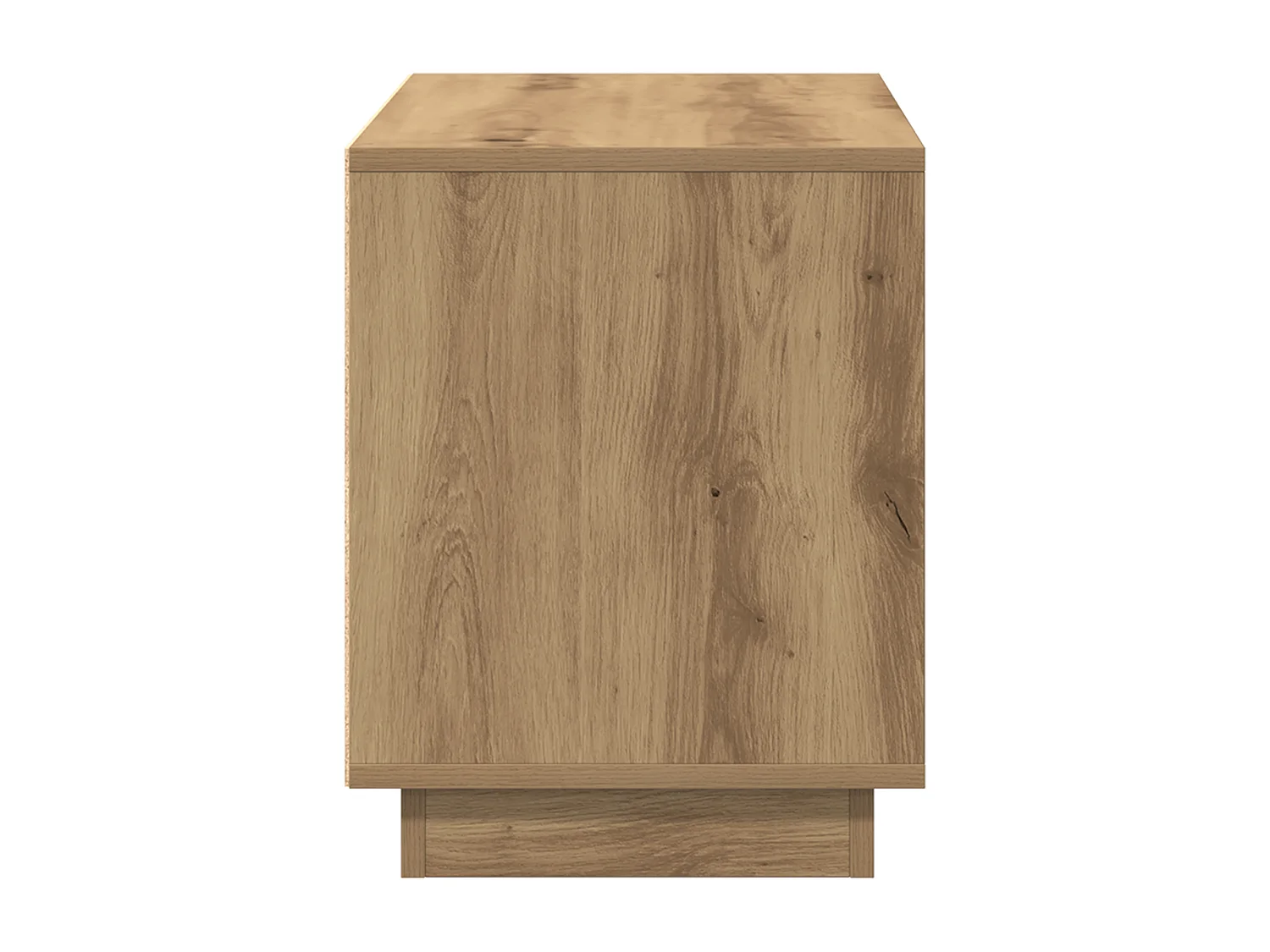 Handgemaakte eikenhouten tv-kast 80x35x45 cm van bewerkt hout