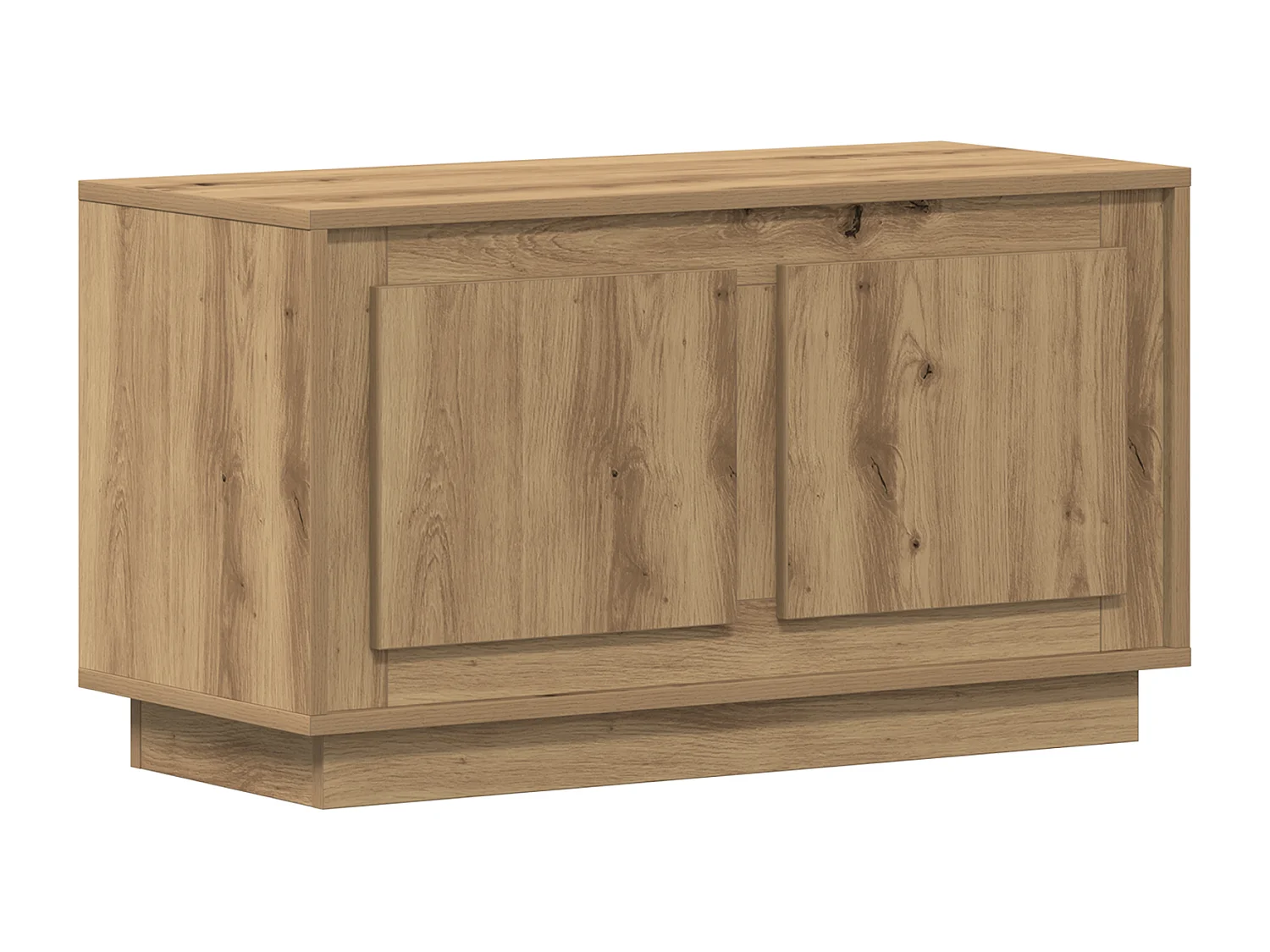 Handgemaakte eikenhouten tv-kast 80x35x45 cm van bewerkt hout