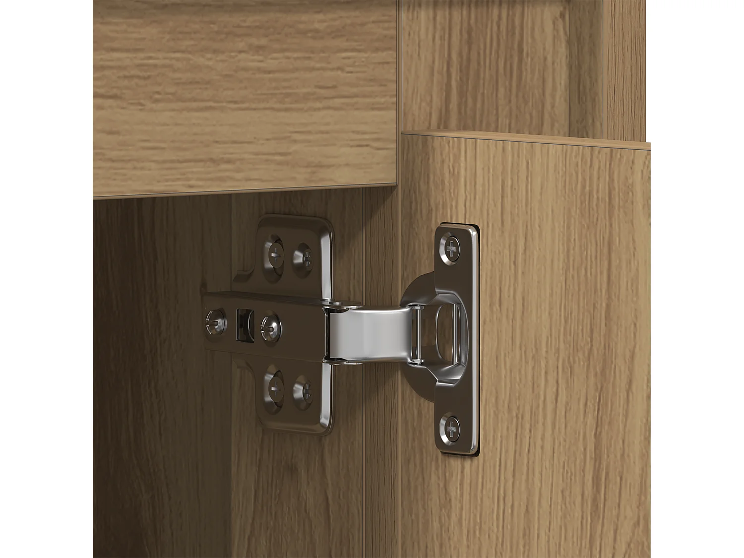 Handgemaakte eikenhouten tv-kast 80x35x45 cm van bewerkt hout