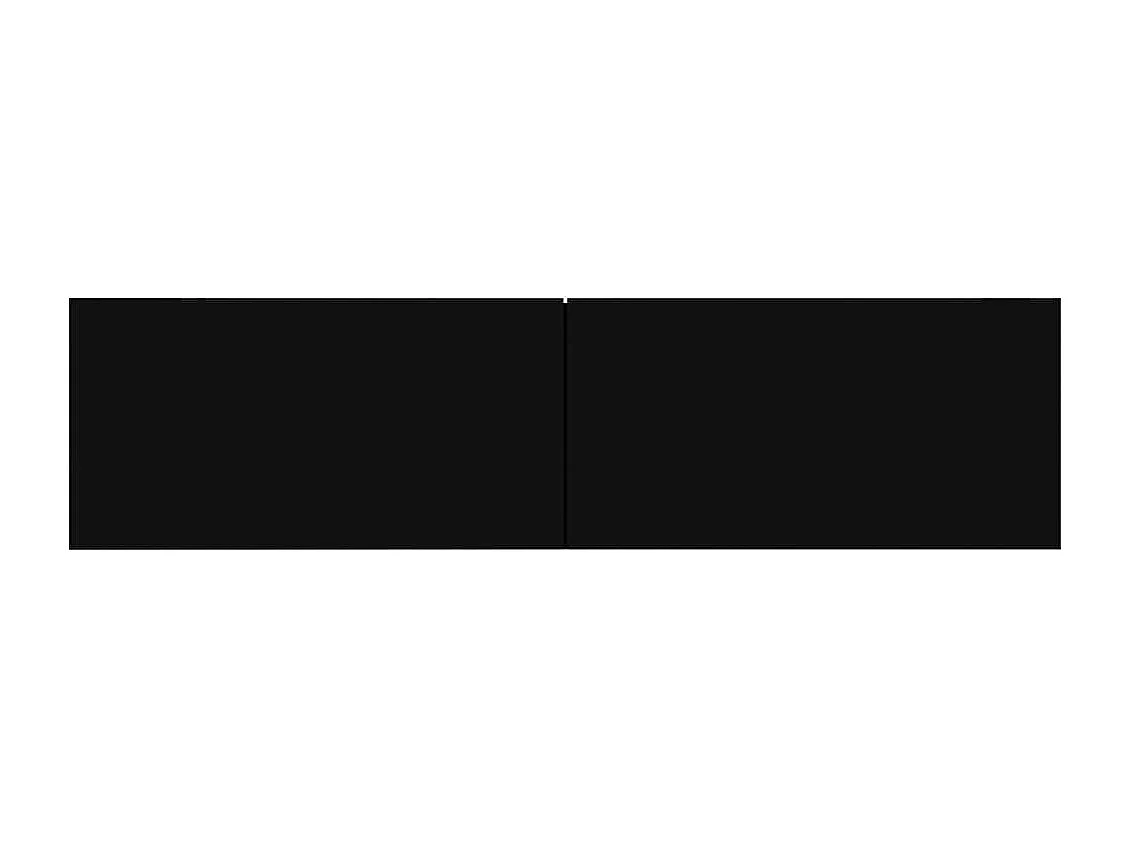 Schwarzer TV-Schrank 120x30x30 cm Holzwerkstoff