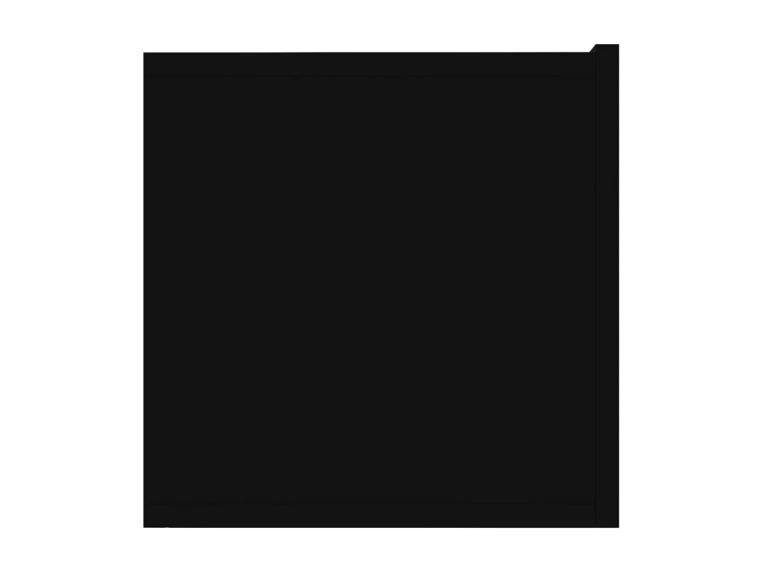 Schwarzer TV-Schrank 120x30x30 cm Holzwerkstoff