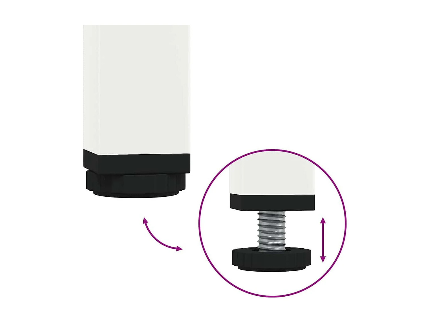 Meuble TV blanc 202x39x43,5 cm acier laminé à froid